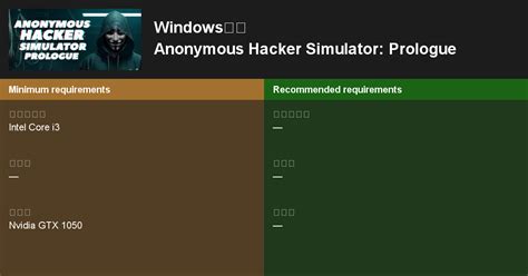 Anonymous Hacker Simulator Prologue