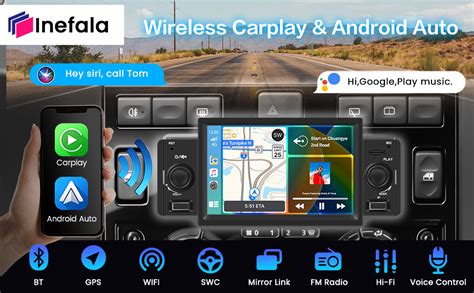 Inefala 5 Pulgadas Pantalla Táctil Autoradio Android 13 1 DIN 2G 64G