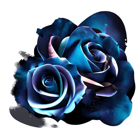 Black And Blue Roses · Creative Fabrica