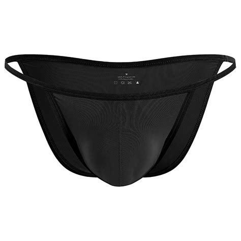 Ghsohs Mens Underwear Low Rise String Bikini Briefs Triangle Shorts