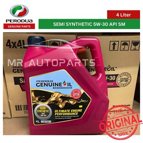 Perodua W Semi Synthetic Engine Oil L Shopee Malaysia