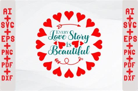 Every Love Story Is Beautiful Svg Graphic By Creativedesignshop