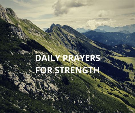 30 Daily Prayers For Strength - Everyday Prayer Guide