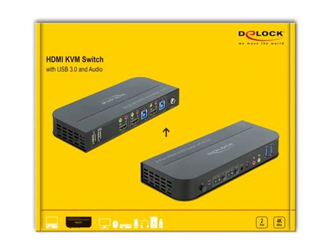 Delock Products 11481 Delock HDMI KVM Switch 4K 60 Hz With USB 3 0 And