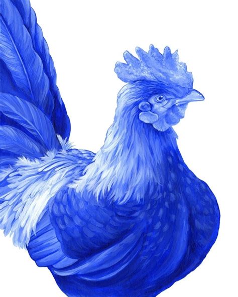 Somerset House Images Blue Rooster I