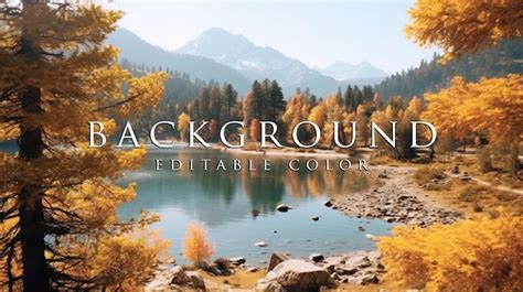 Fall Lake Desktop Background Psd High Quality Free Psd Templates For