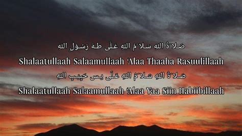 Lirik Shalatullah Salamullah Ala Thaha Rasulillah Sholawat Badar Dengan