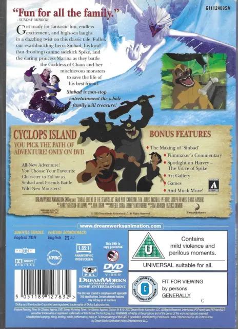 Sinbad Legend Of The Seven Seas Dvd Eur Picclick It