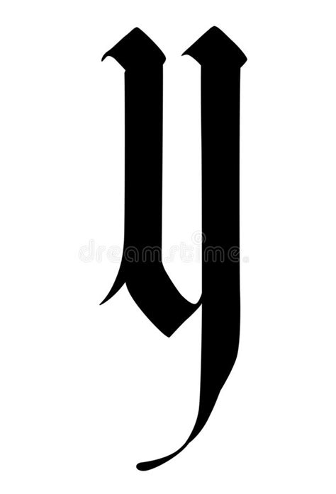 The Letter Y In Calligraphy