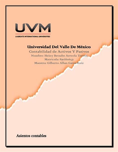 Apuntes Contabilidad A Y P Universidad Del Valle De M Xico