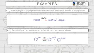 Cannizzaro reaction | Mechanism | Limitations | Application | PPT