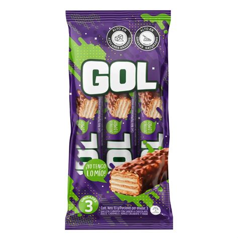 Chocolatina Gol X 3 Unid Multidulces