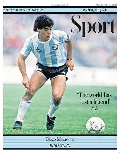 Diego Maradona Portadas De Los Diarios Del Mundo Rinden Homenaje Al