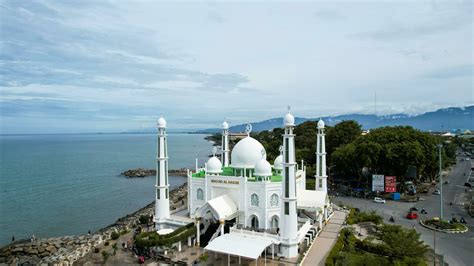 Aerial View Of Al Hakim Mosque Largest Masjid In Padang Ramadan Eid