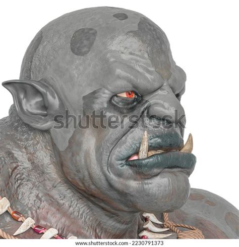 Ogre Beasty Angry On Id Photo Stock Illustration 2230791373 Shutterstock