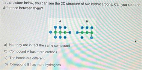 Solved In The Picture Below You Can See The 2D Structure Of Two