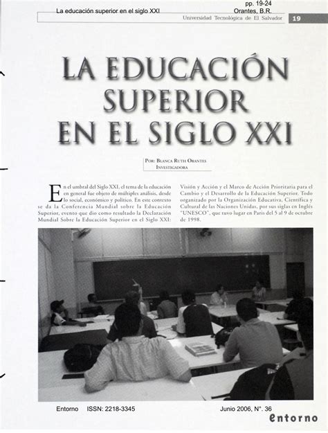 PDF La educación superior en el siglo XXI