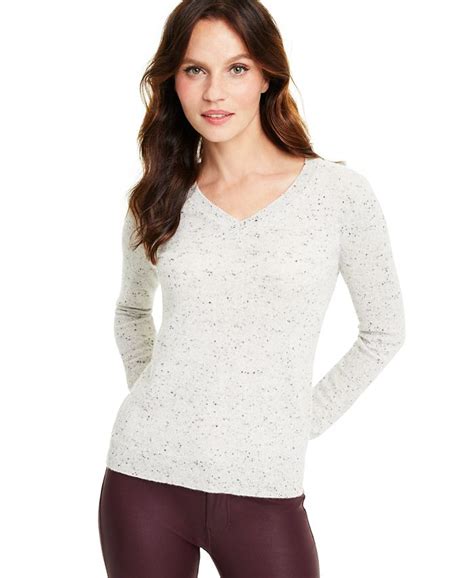 Charter Club Donegal V Neck Cashmere Sweater Macys