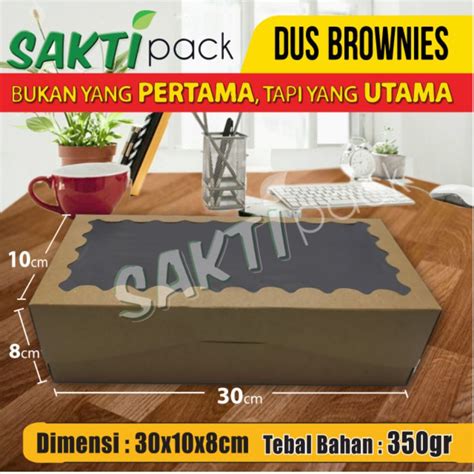 Jual Dus Brownies Duskue Uk 30 X 10 X 8 Cm Kraft 350 Dengan Laminasi