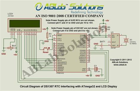 Ds Rtc Interfacing With Avr Atmega Microcontroller And Lcd