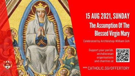 Catholic Sunday Mass Today Live Online Sunday The Assumption Of The Blessed Virgin Mary 2021