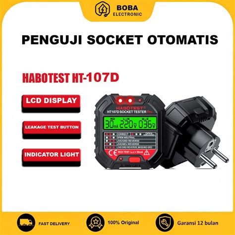 Jual Boba Habotest Ht D Gfci Socket Tester V V Earthing Tester