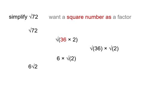 MEDIAN Don Steward mathematics teaching: surd simplification