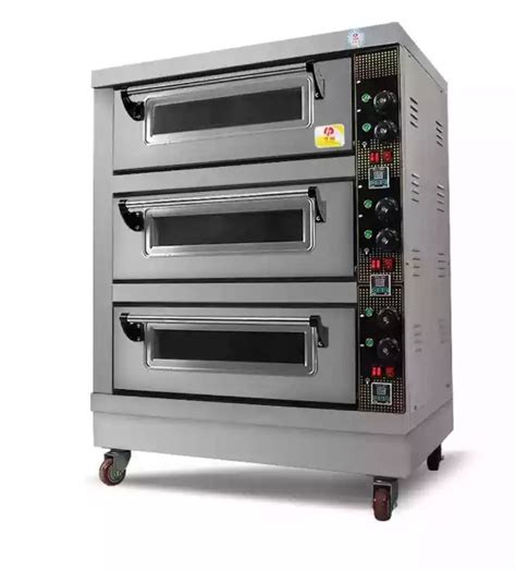 Electric Pizza Oven 3 Decks 3 Trays Stainless Steel Electric Pizza Oven