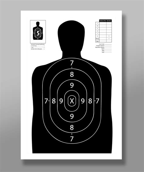 Official Gun Range Target Practice Poster Print 323 Home Etsy