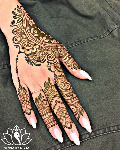 Arham Mehndi Design Back Hand