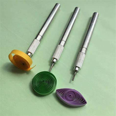 1pcs Paper Craft Tool Quilling Paper Pen Diy Silver Color Origami