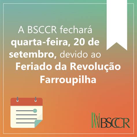 Biblioteca fechada em 20 de setembro para Feriado da Revolução