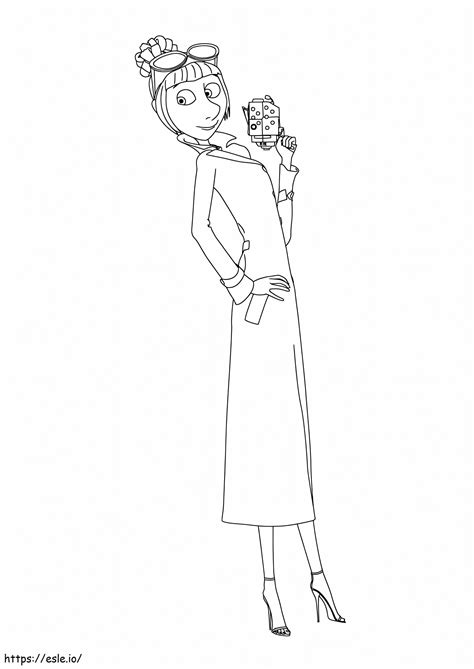 Lucy Wilde From Despicable Me 2 coloring page