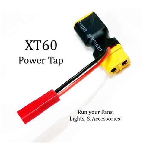 Xt60 Power Tap Connector To Jst Female Radio Control Power