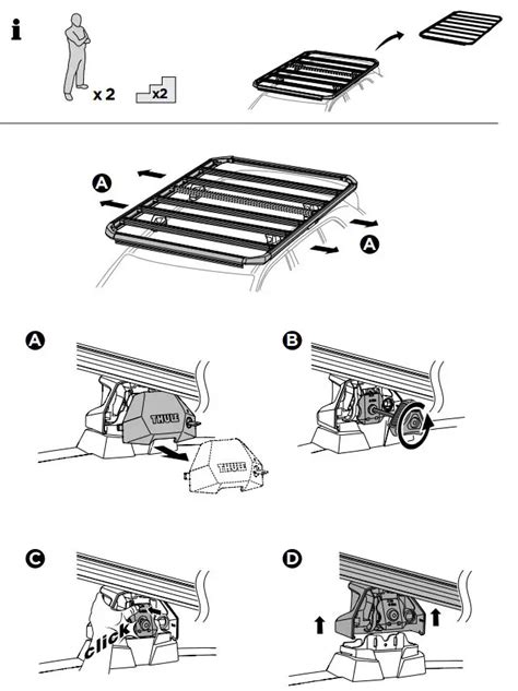 Thule Caprock S Baskets For Roof Mounted Racks User Manual