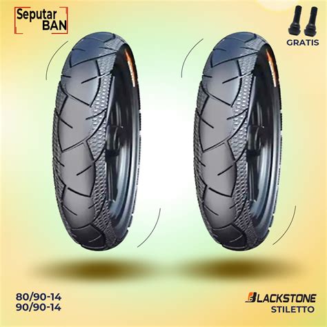 Jual Sepasang Ban Motor Matic Blackstone Stiletto Dan