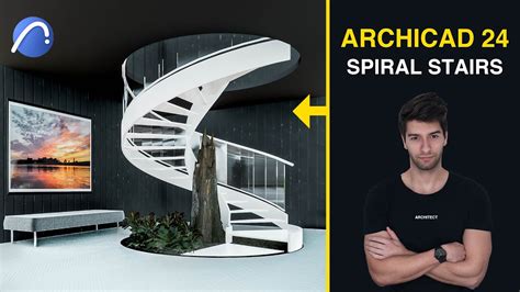 ArchiCAD 24 Spiral Staircase Tutorial YouTube