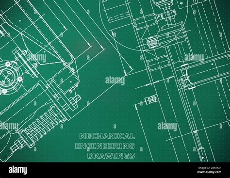 Blueprint Vector Engineering Illustration Computer Aided Design