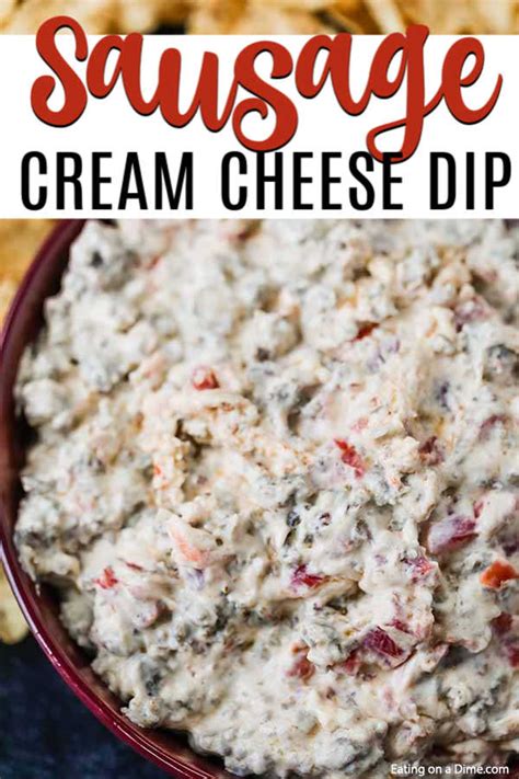 Cream Cheese Sausage Dip Recipe - Only 3 ingredients