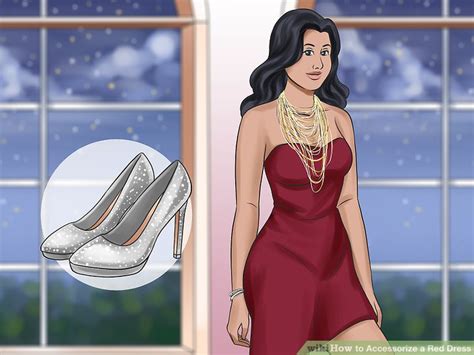 Ways To Accessorize A Red Dress Wikihow