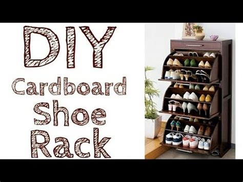 How To Make Shoe Rack At Home With Cardboard Youtube