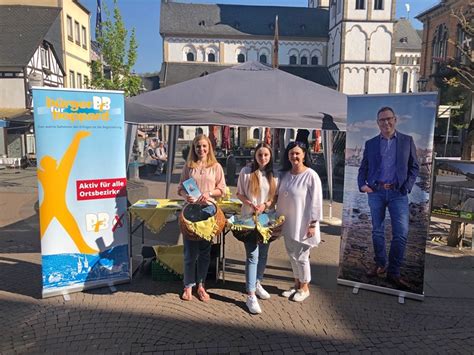 Wahlkampf erste Aktionen Bürger für Boppard