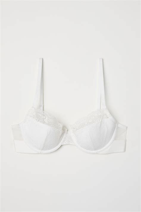 Lace Balconette Bra White Ladies Handm