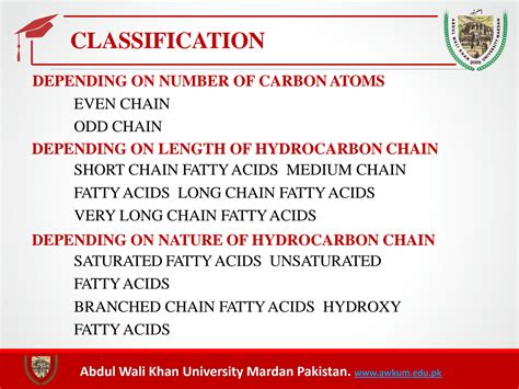 SOLUTION Lecture 3 Classification Of Fatty Acid Studypool