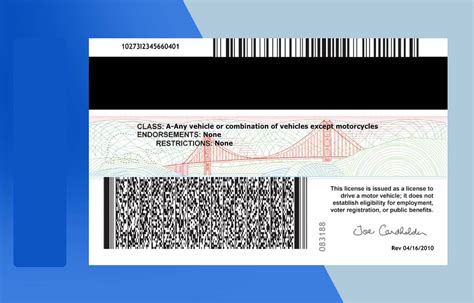 California Drivers License Psd Template V1 Download Photoshop File