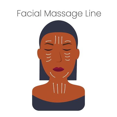 Belle Ligne De Massage Facial Superbe Design à Toutes Fins Visage De