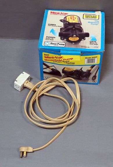 Simer Pump Mini Vac With Pod L Scoop Pumps Gallons Hour In Box