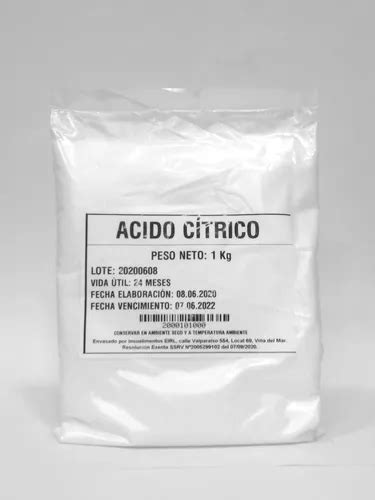 Ácido Ácido Cítrico 1 Kg Cuotas sin interés