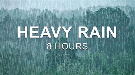 Get To Sleep In Minutes With Heavy Rain Sounds Heavy Rain With White