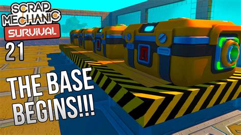 GETTING THE BASE STARTED Scrap Mechanic Survival Gameplay Let S